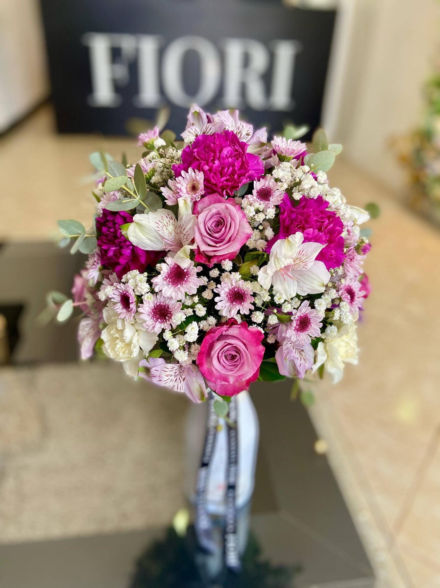 CHAMPAGNE CON FLORES