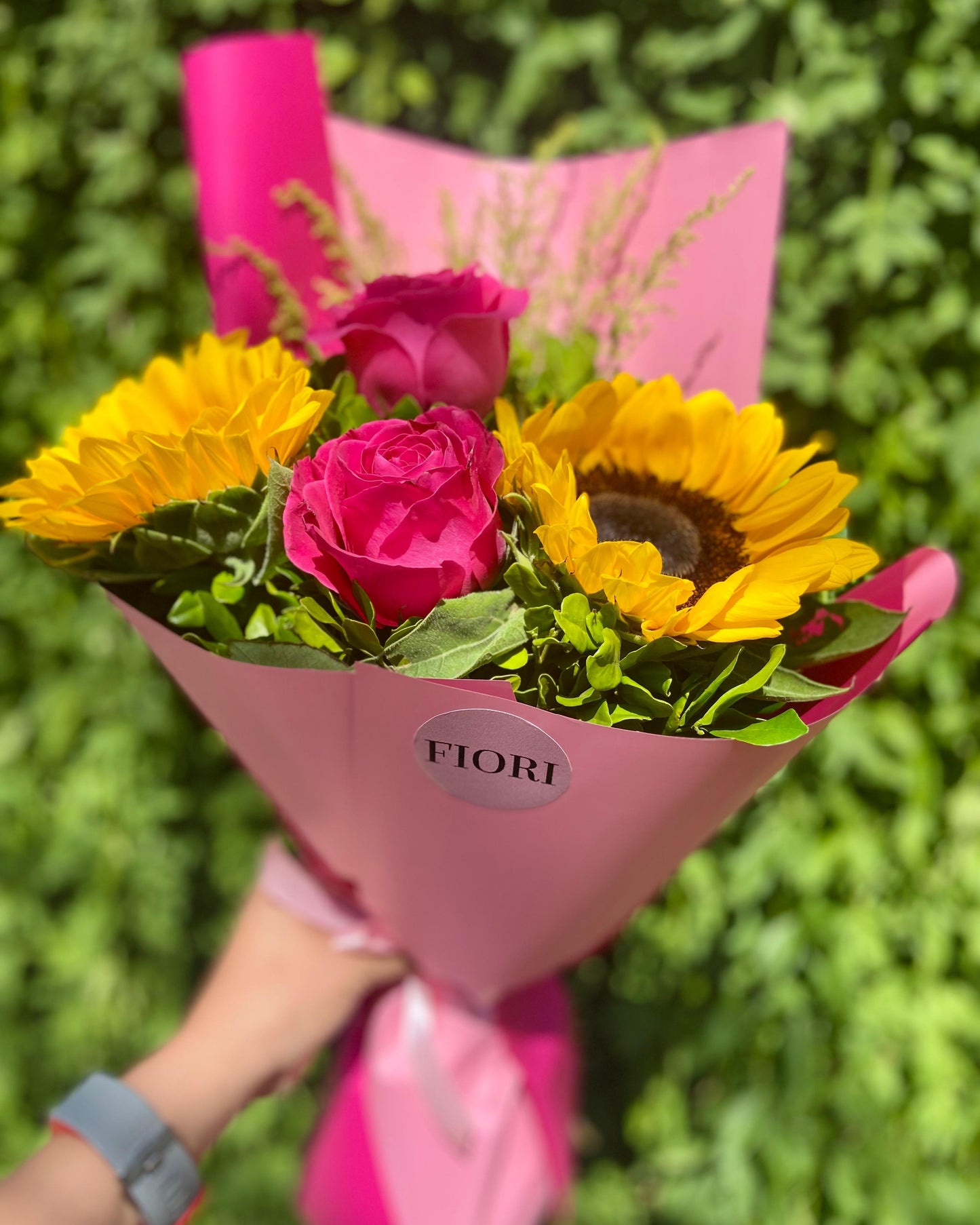 MINI GIRASOLES MAS ROSAS