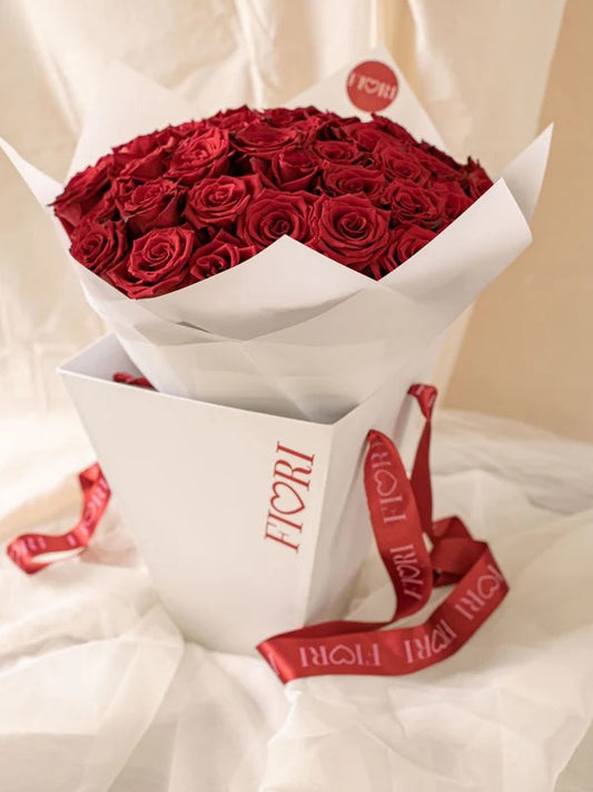 RA88 - RED LOVE (ramo de 40 rosas rojas en bolsa porta ramo)
