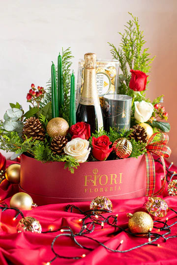 FA BOX OVALADO RED CON CHANDON Y CHOCOLATES